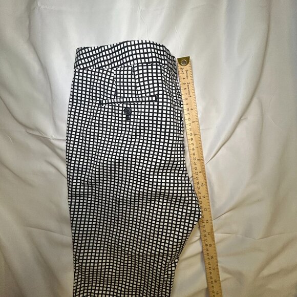 Brooks Brothers Pants Natalie Fit Soft‎ Fabric Checkered Pattern Black/White W 6 - Picture 6 of 12